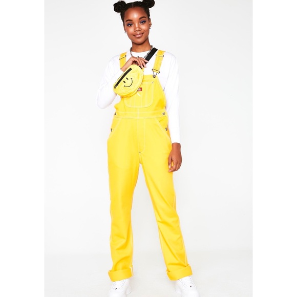 Dickies Pants - Dickies Girl Canary Relaxed Twill Overalls Dickies Pants - Dickies Girl Canary Relaxed Twill Overalls